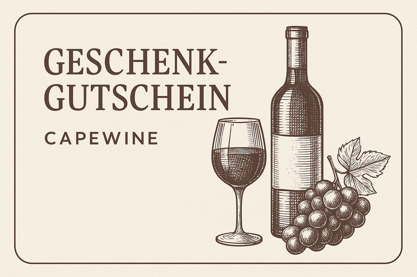 Capewine Geschenkgutschein