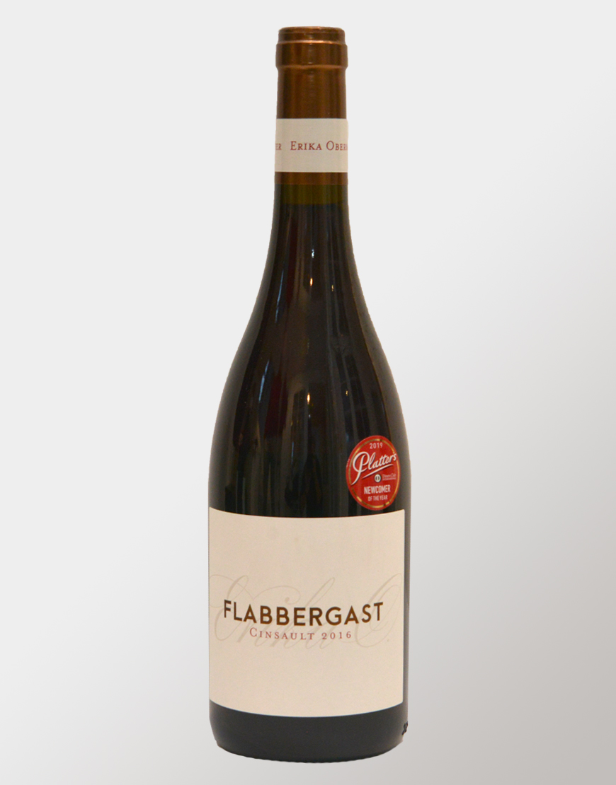 Erika Obermeyer Flabbergast Cinsault 2018+2019 Wine of Origin Stellenbosch, 750ml